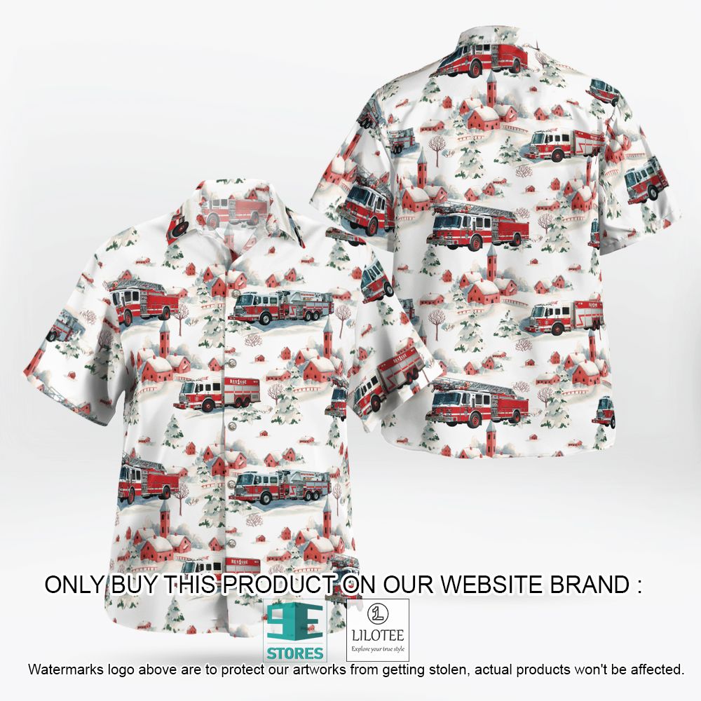 New York Buffalo Fire Department Christmas Hawaiian Shirt - LIMITED EDITION 3