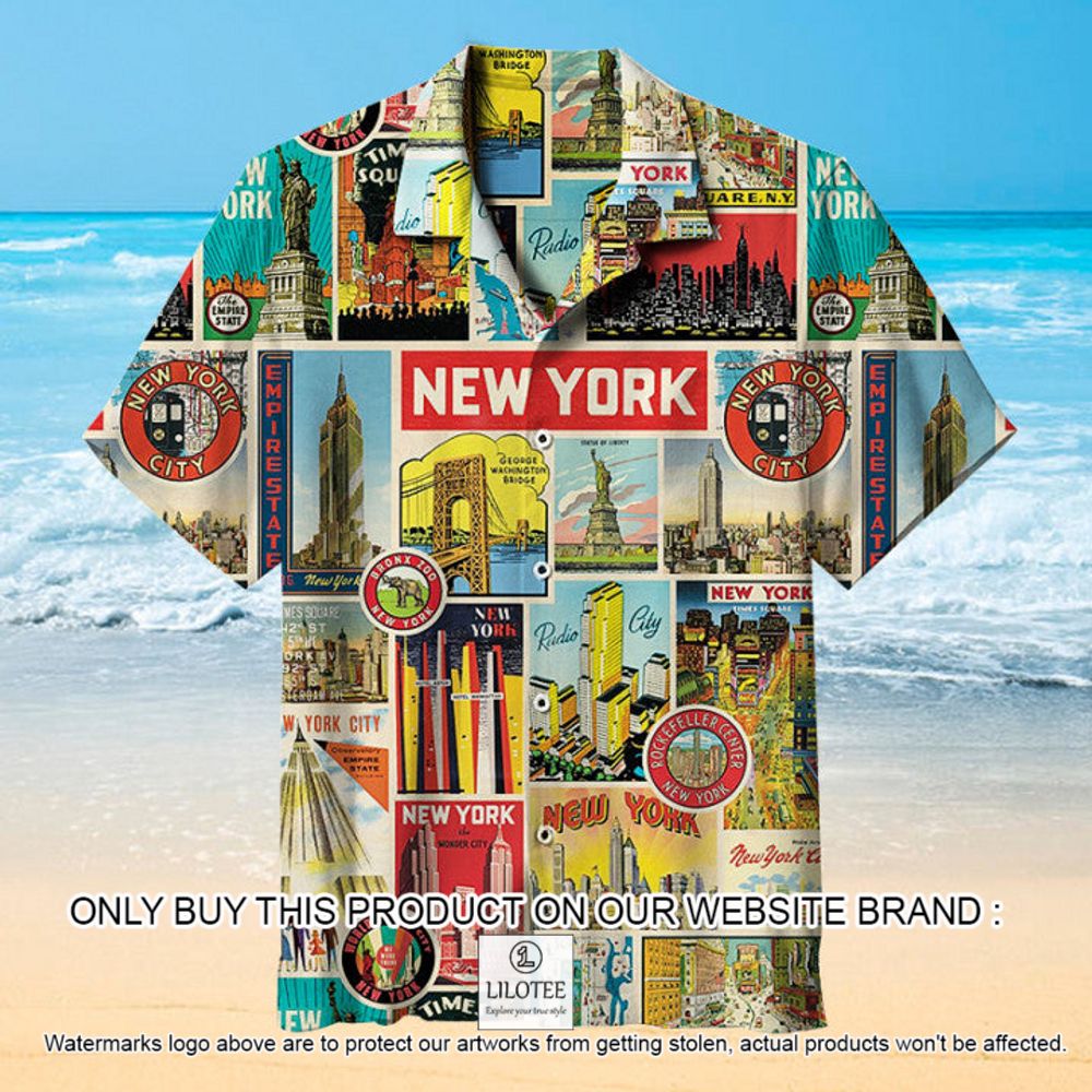 New York City Style Short Sleeve Hawaiian Shirt - LIMITED EDITION 13