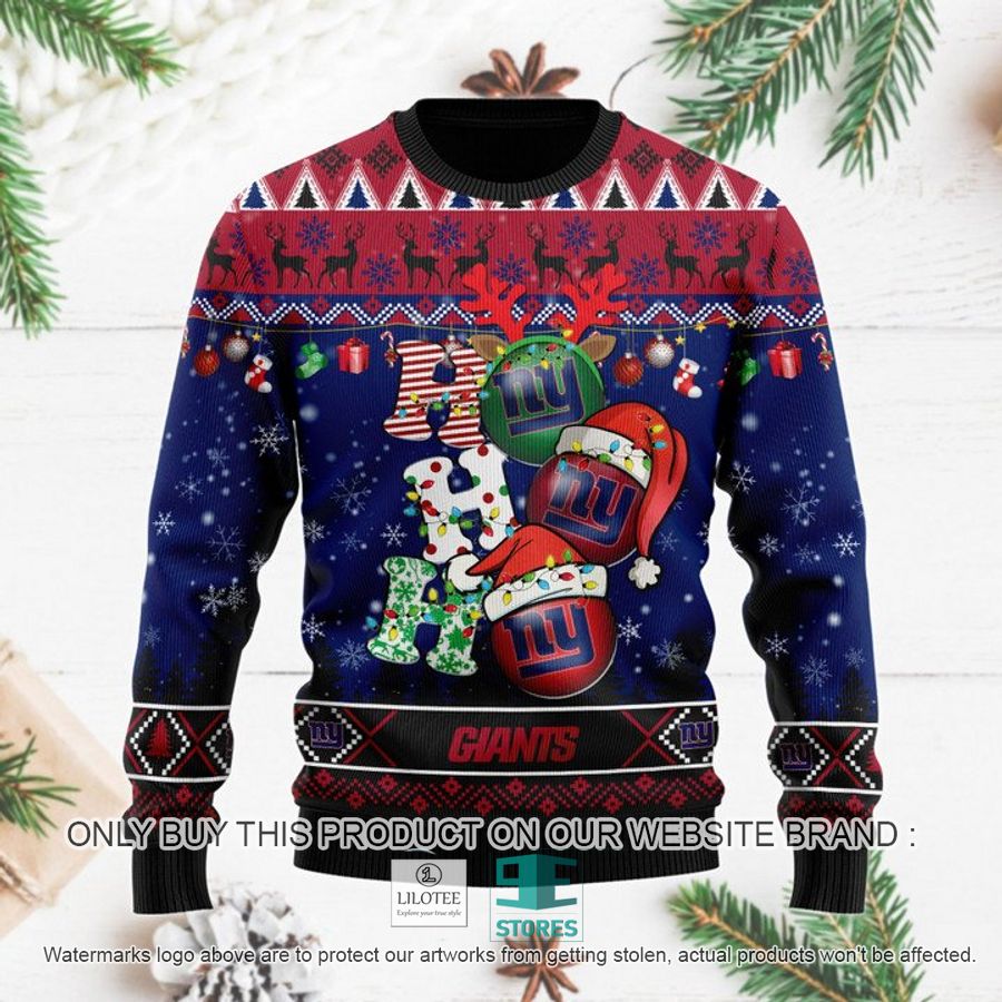 New York Giants Christmas Decor NFL Ugly Christmas Sweater 8