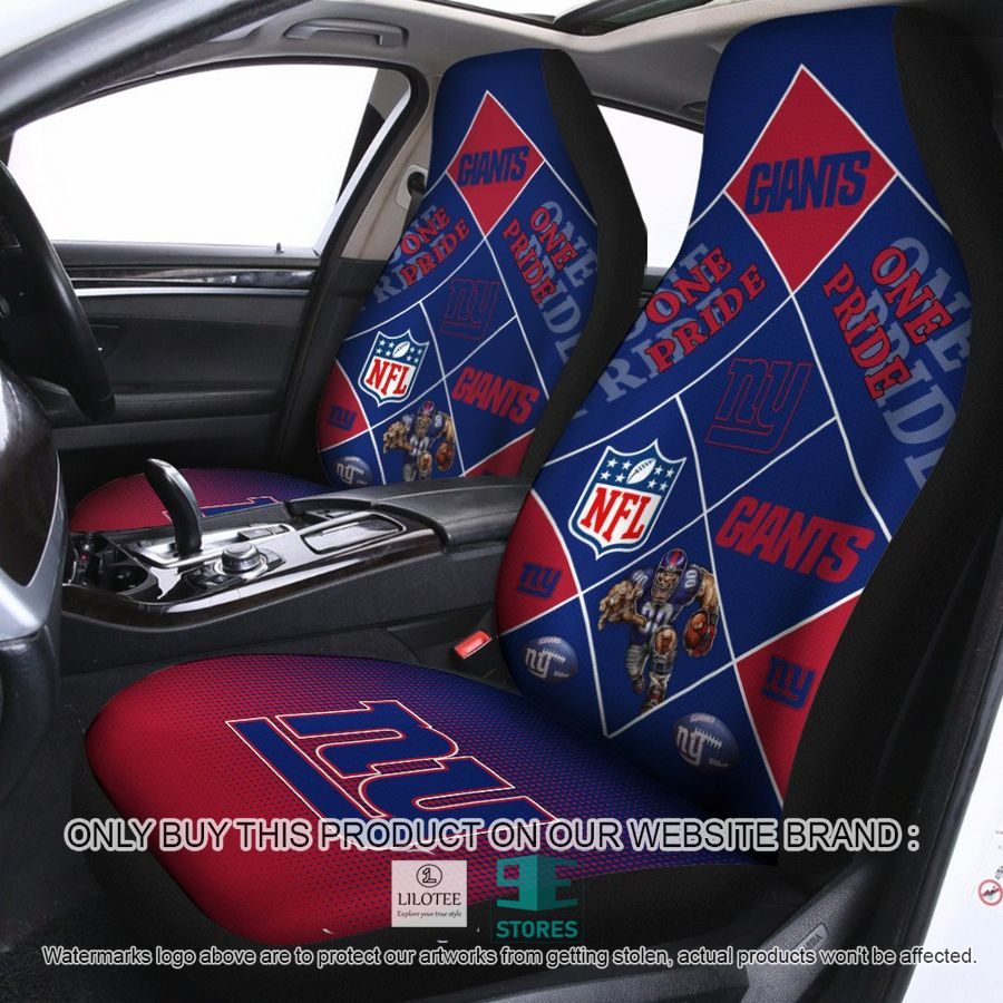 New York Giants One Pride Car Seat Covers 8