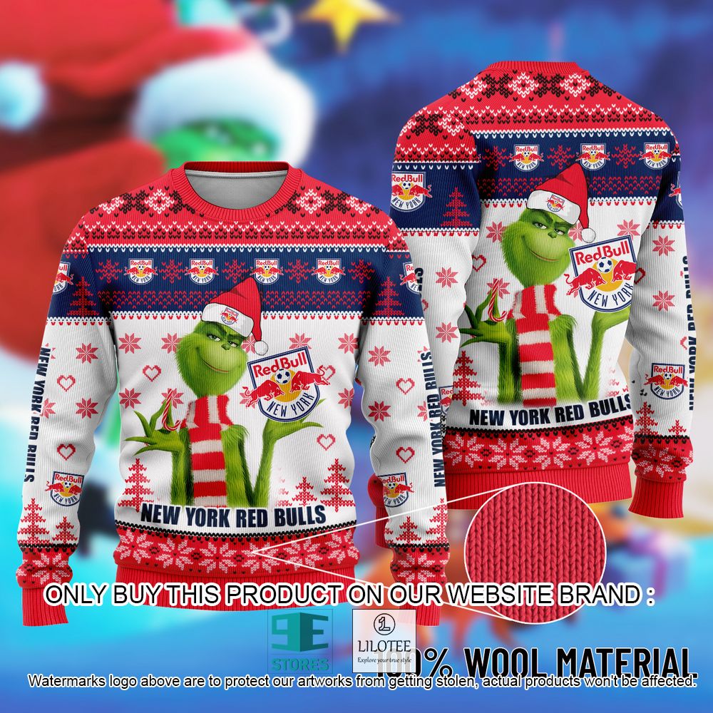 New York Red Bulls The Grinch Christmas Ugly Sweater - LIMITED EDITION 11