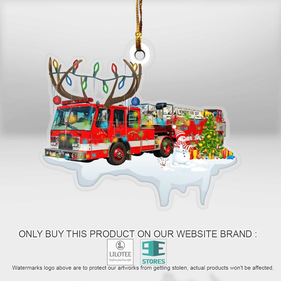 Newport Rhode Island City of Newport Fire Department Christmas Ornament - LIMITED EDITION 12