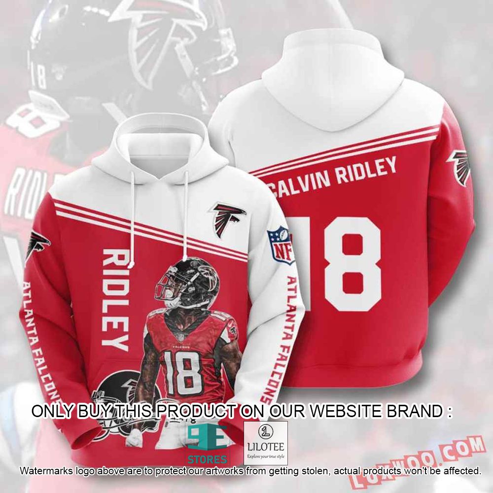 NFL Atlanta Falcons Calvin Ridley 18 3D Hoodie - LIMITED EDITION 11