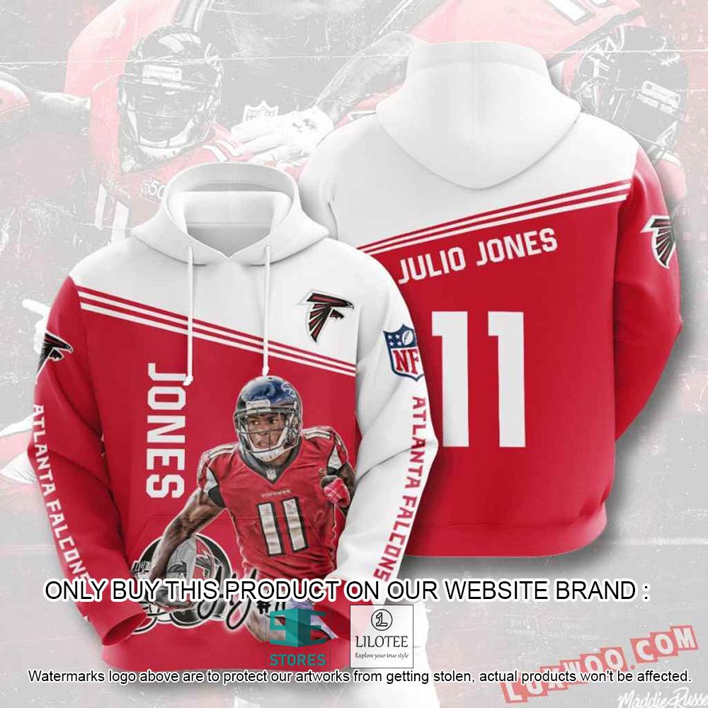 NFL Atlanta Falcons Julio Jones 11 3D Hoodie - LIMITED EDITION 10