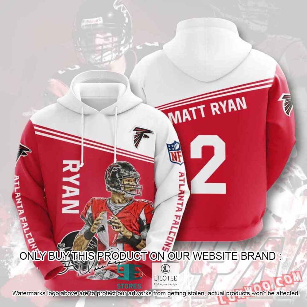 NFL Atlanta Falcons Matt Ryan 02 3D Hoodie - LIMITED EDITION 10