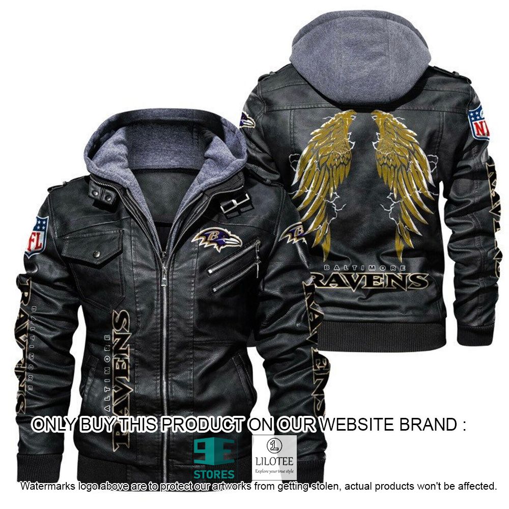 NFL Baltimore Ravens Wings Leather Jacket - LIMITED EDITION 21