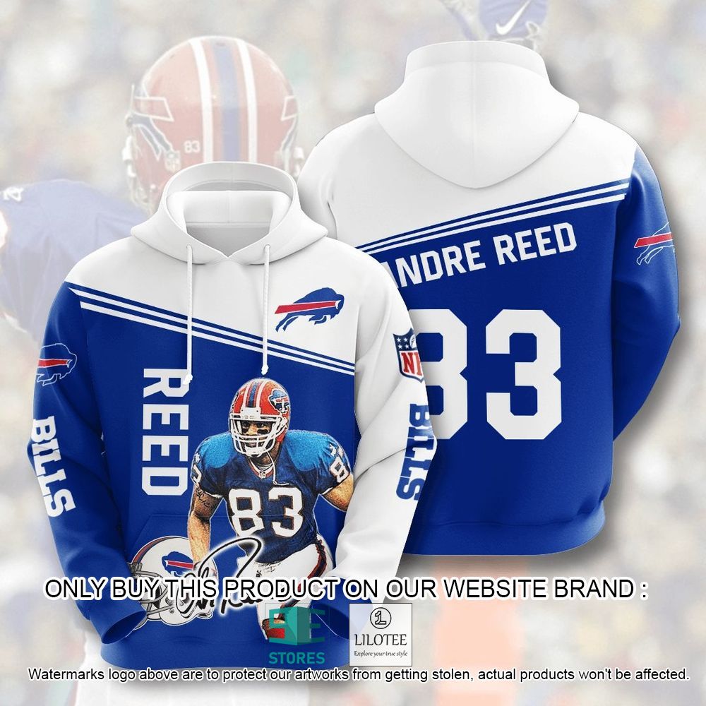 NFL Buffalo Bills Andre Reed 83 3D Hoodie - LIMITED EDITION 11