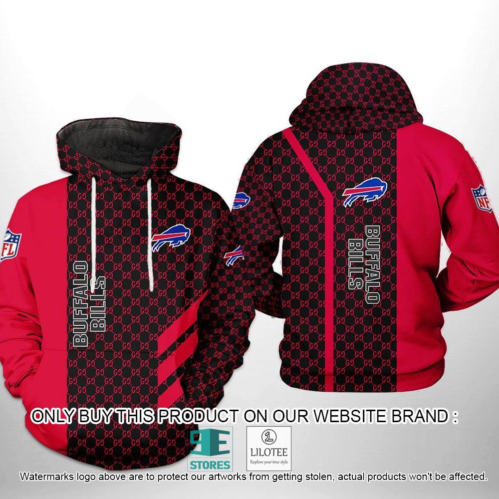 NFL Buffalo Bills Red Gucci 3D Hoodie - LIMITED EDITION 10