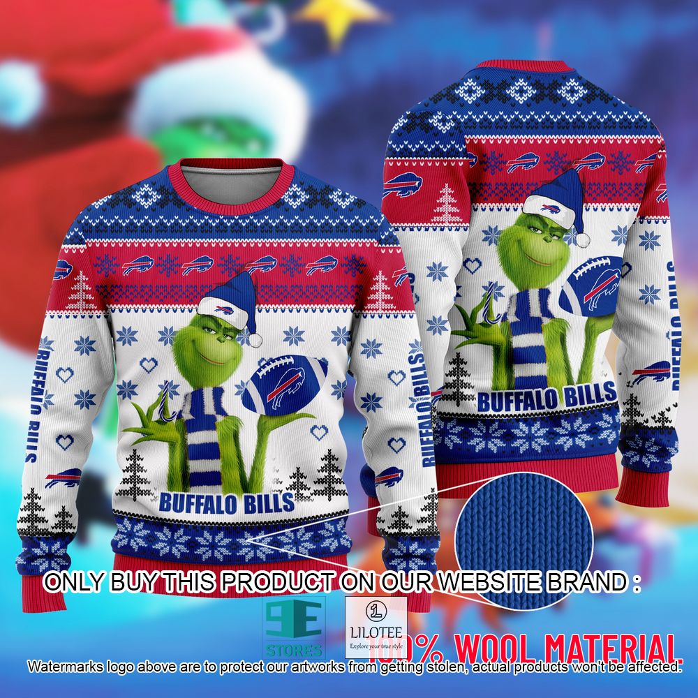 NFL Buffalo Bills The Grinch Christmas Ugly Sweater - LIMITED EDITION 11