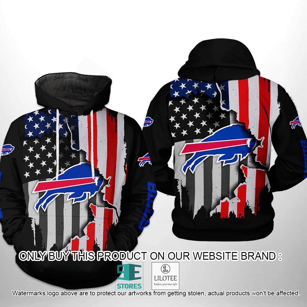 NFL Buffalo Bills US Flag 3D Hoodie - LIMITED EDITION 11