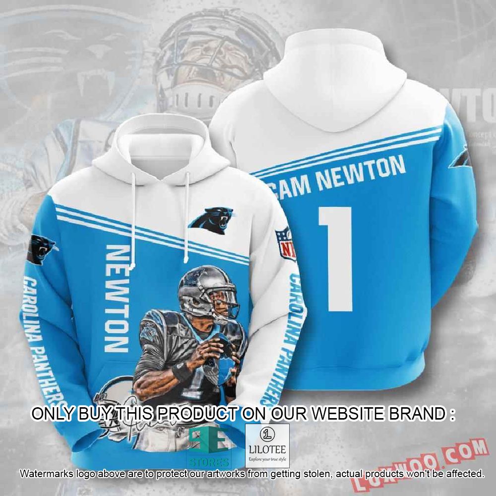 NFL Carolina Panthers Cam Newton 01 3D Hoodie - LIMITED EDITION 10