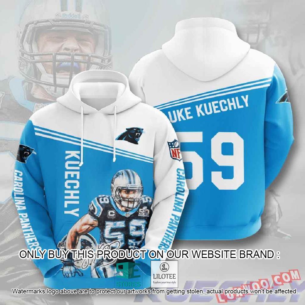 NFL Carolina Panthers Luke Kuechly 59 3D Hoodie - LIMITED EDITION 10