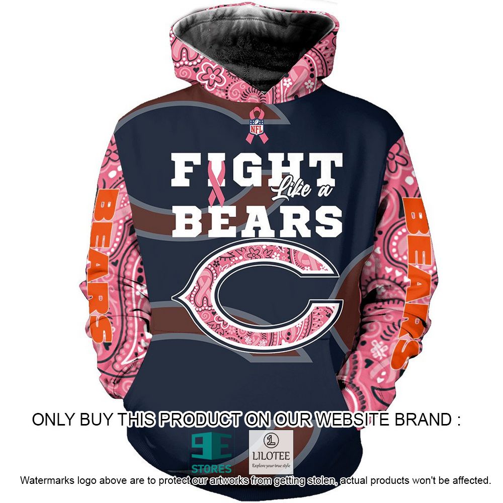 NFL Chicago Bears Fight Like a Bears Personalized 3D Hoodie, Shirt - LIMITED EDITION 22