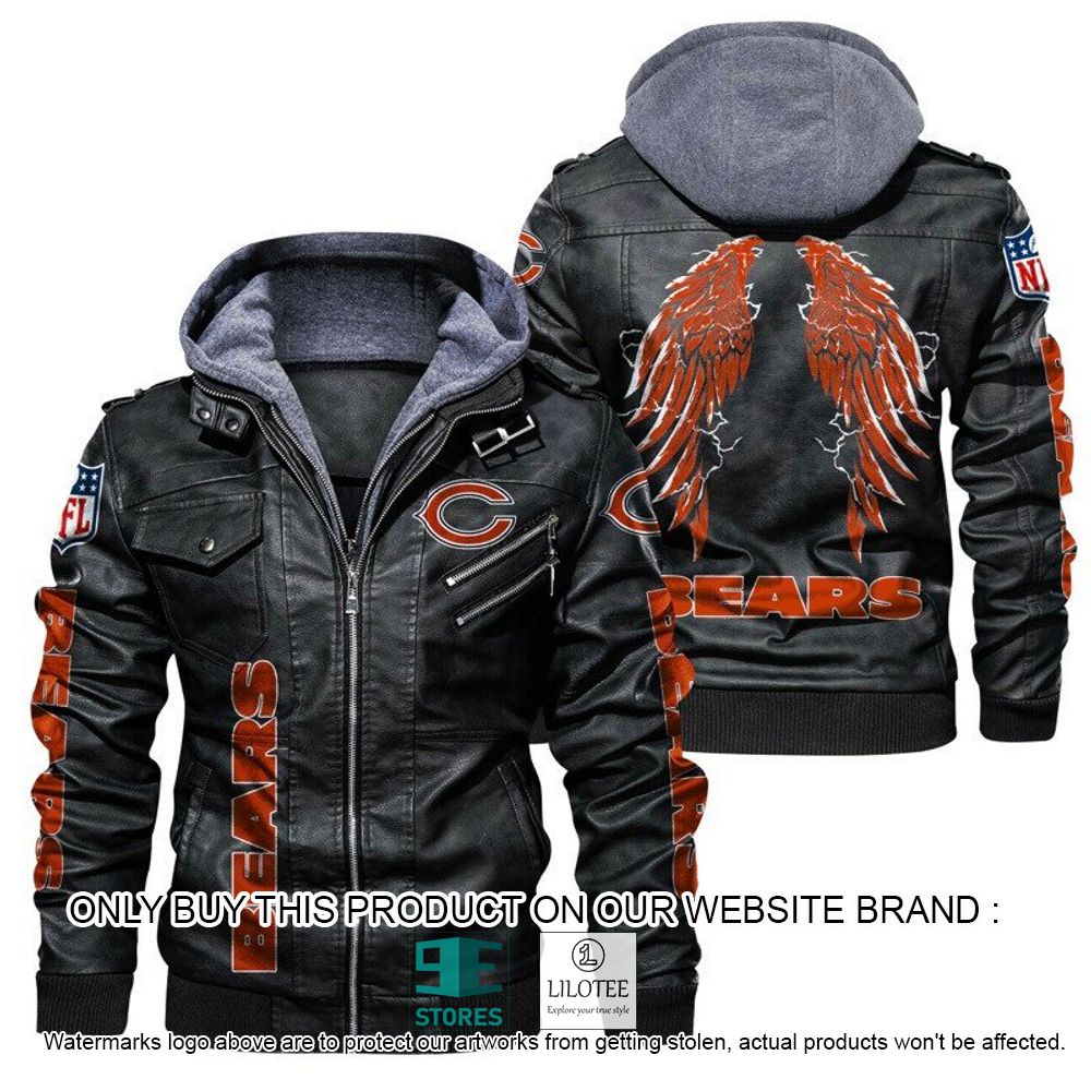 NFL Chicago Bears Wings Leather Jacket - LIMITED EDITION 21