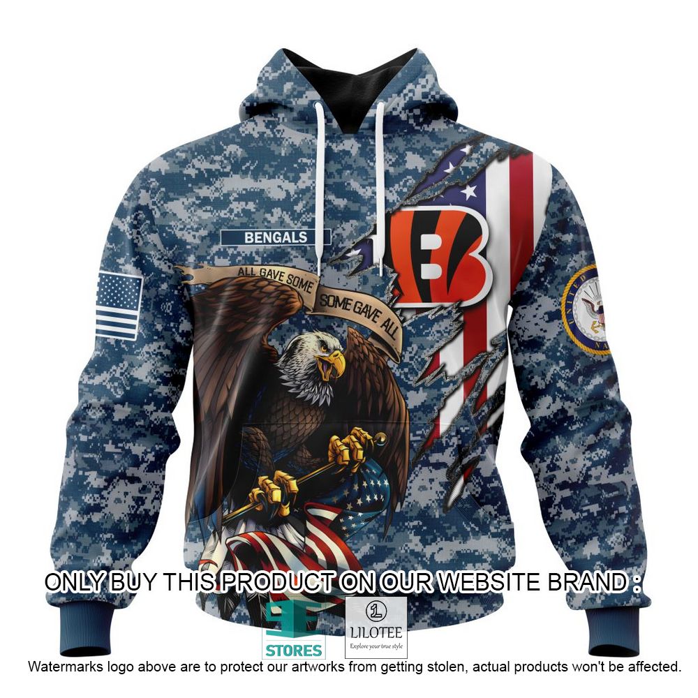 NFL Cincinnati Bengals Eagle American Navy Flag Personalized 3D Hoodie, Shirt - LIMITED EDITION 19