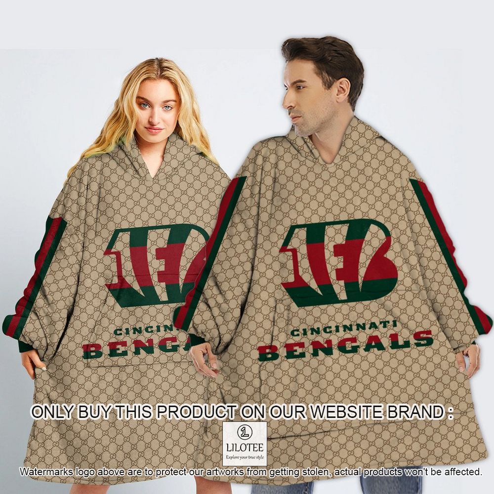 NFL Cincinnati Bengals, Gucci Personalized Oodie Blanket Hoodie - LIMITED EDITION 12