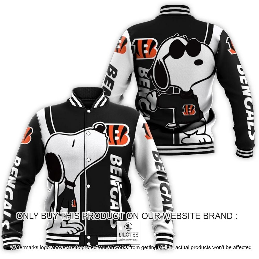 NFL Cincinnati Bengals Snoopy Baseball Jacket - LIMITED EDITION 10
