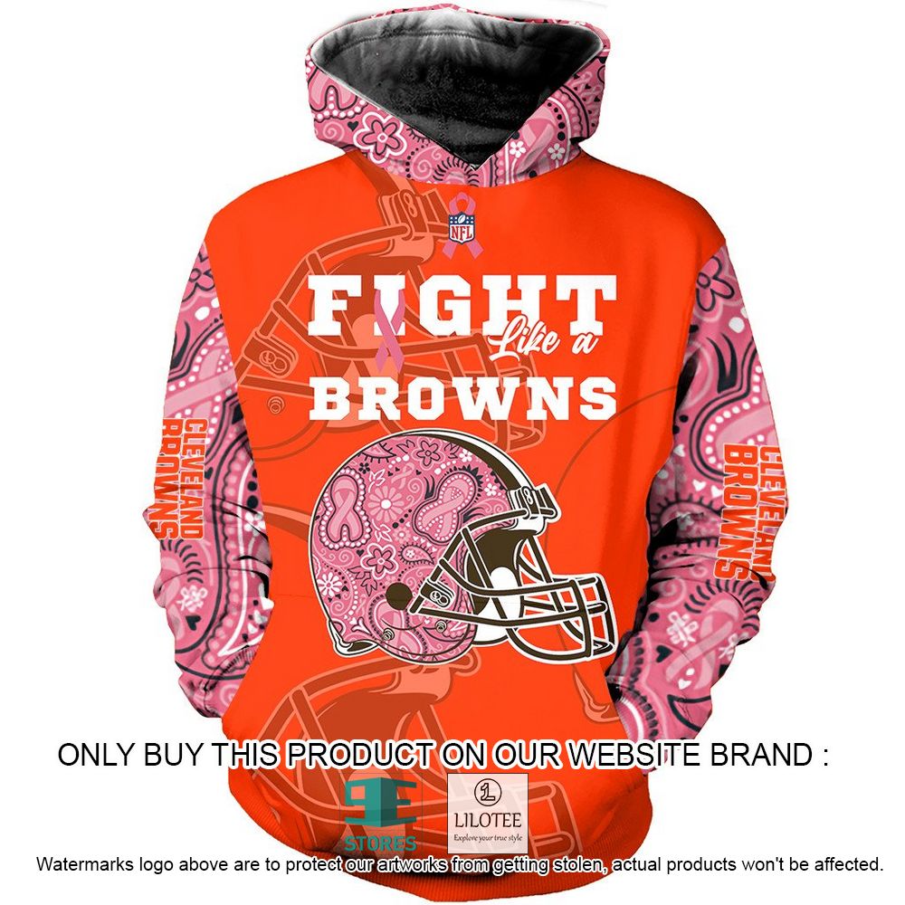 NFL Cleveland Browns Fight Like a Browns Personalized 3D Hoodie, Shirt - LIMITED EDITION 22