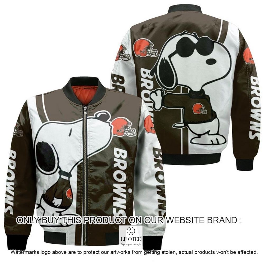 NFL Cleveland Browns Snoopy Bomber Jacket - LIMITED EDITION 11