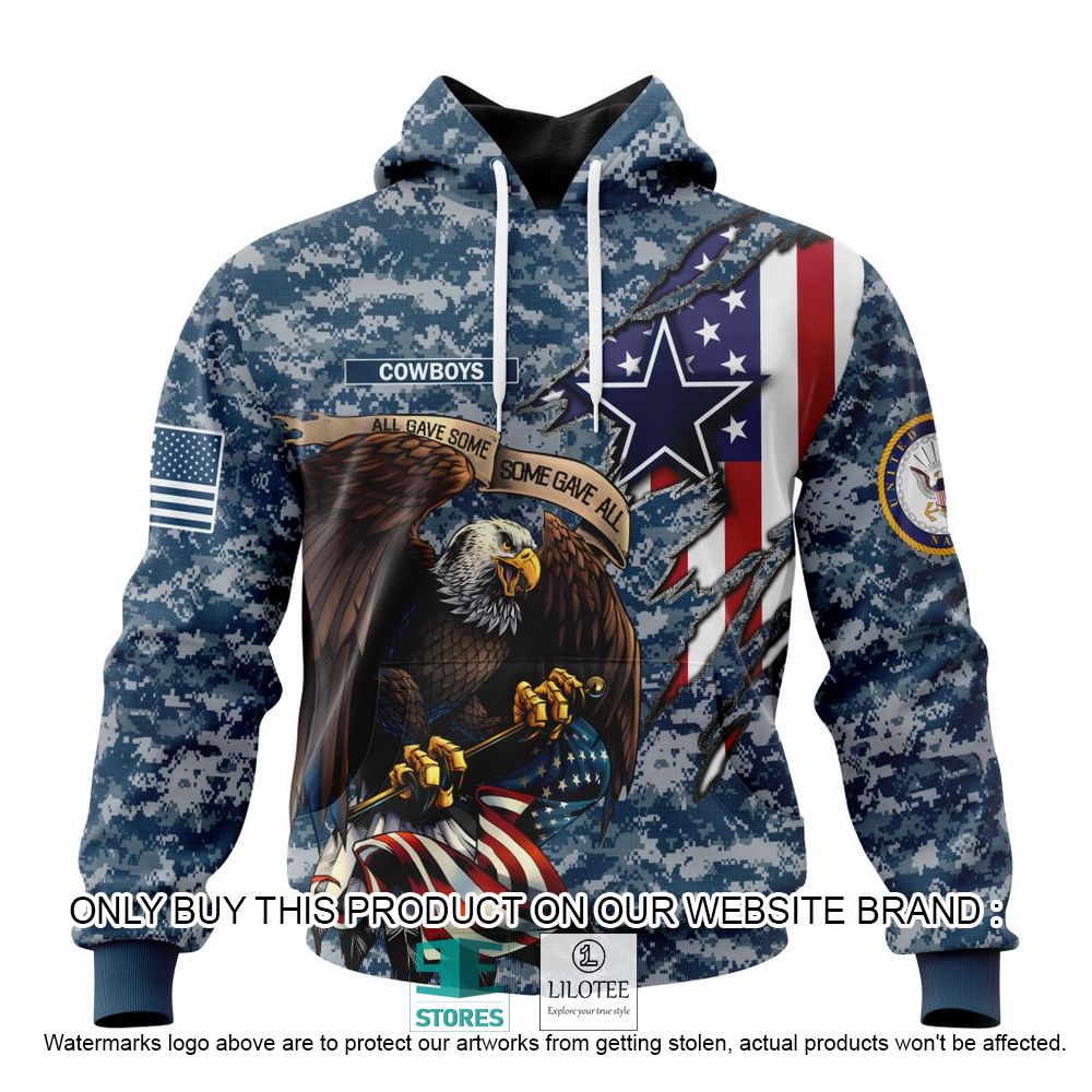 NFL Dallas Cowboys Eagle American Navy Flag Personalized 3D Hoodie, Shirt - LIMITED EDITION 19