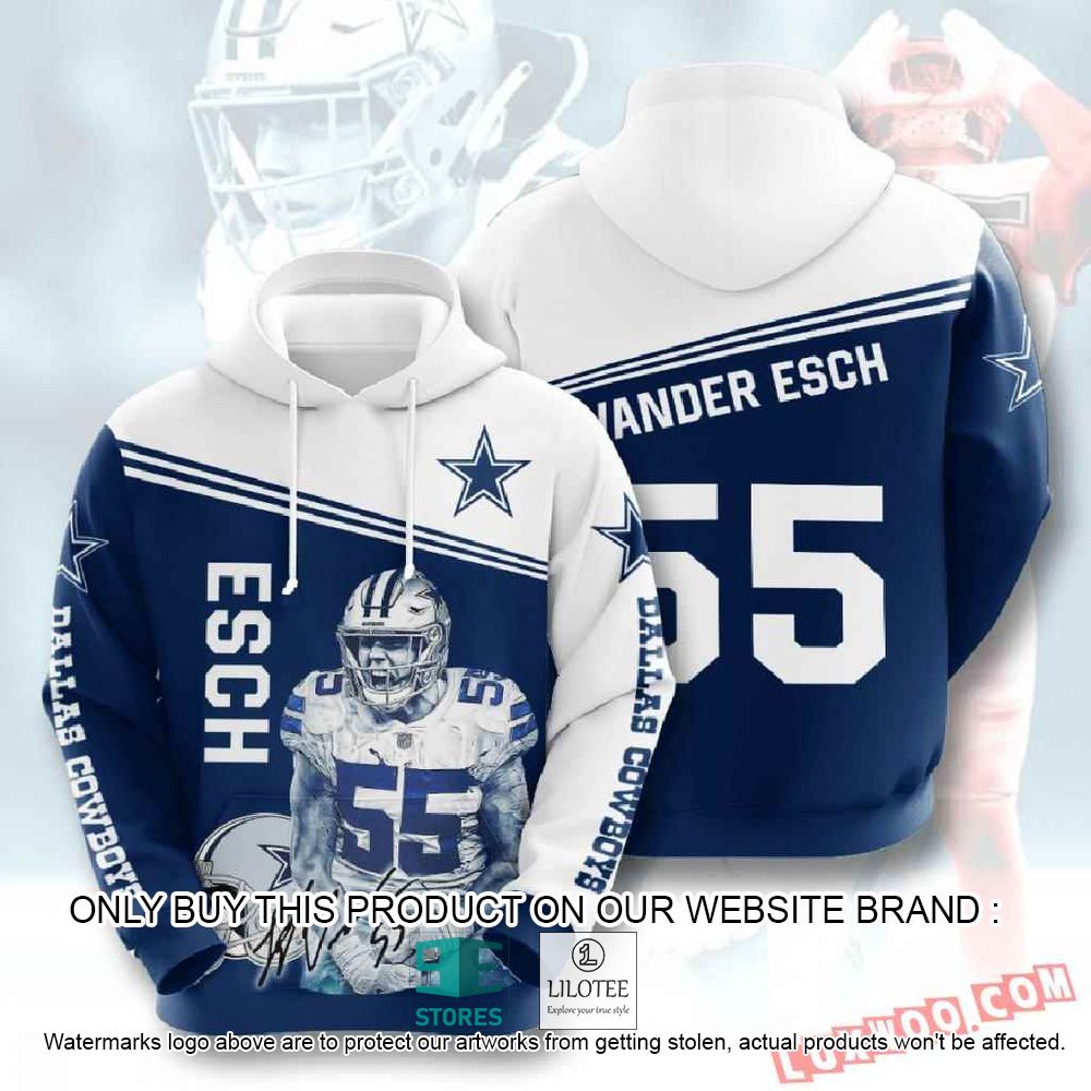 NFL Dallas Cowboys Leighton Vander Esch 55 3D Hoodie - LIMITED EDITION 10