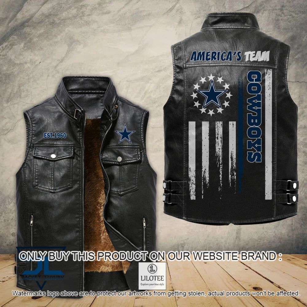 NFL Dallas Cowboys Sleeveless Velet Vest Jacket - LIMITED EDITION 7