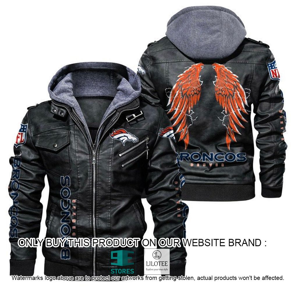 NFL Denver Broncos Wings Leather Jacket - LIMITED EDITION 21