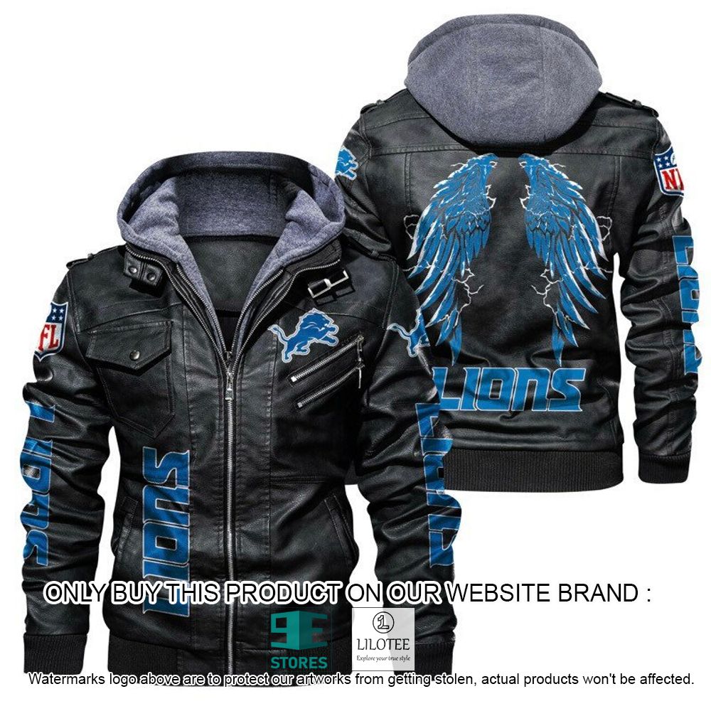NFL Detroit Lions Wings Leather Jacket - LIMITED EDITION 20