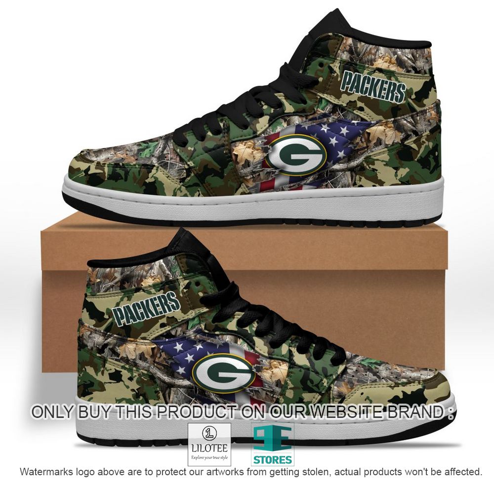 NFL Green Bay Packers Camo Realtree Hunting Air Jordan High Top Shoes - LIMITED EDITION 11