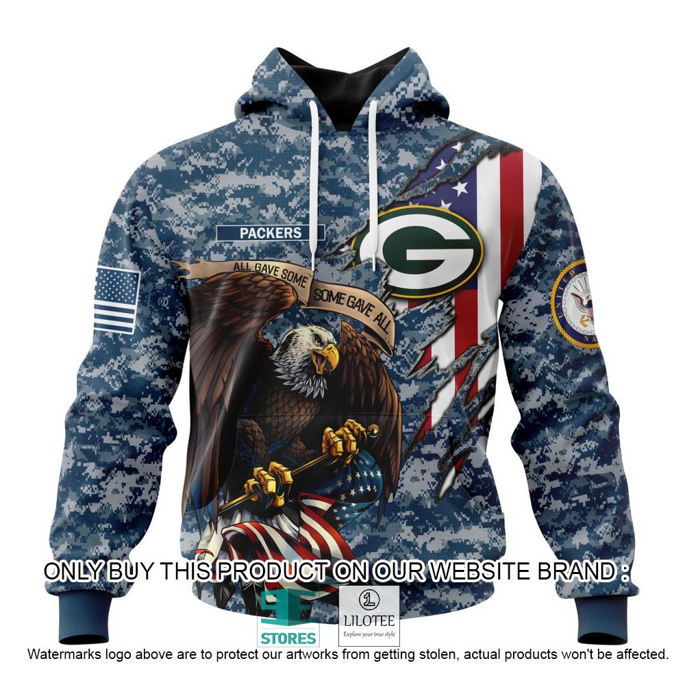 NFL Green Bay Packers Eagle American Navy Flag Personalized 3D Hoodie, Shirt - LIMITED EDITION 19