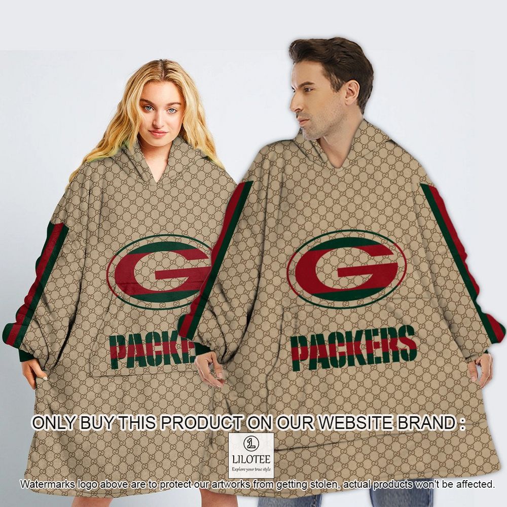 NFL Green Bay Packers, Gucci Personalized Oodie Blanket Hoodie - LIMITED EDITION 12