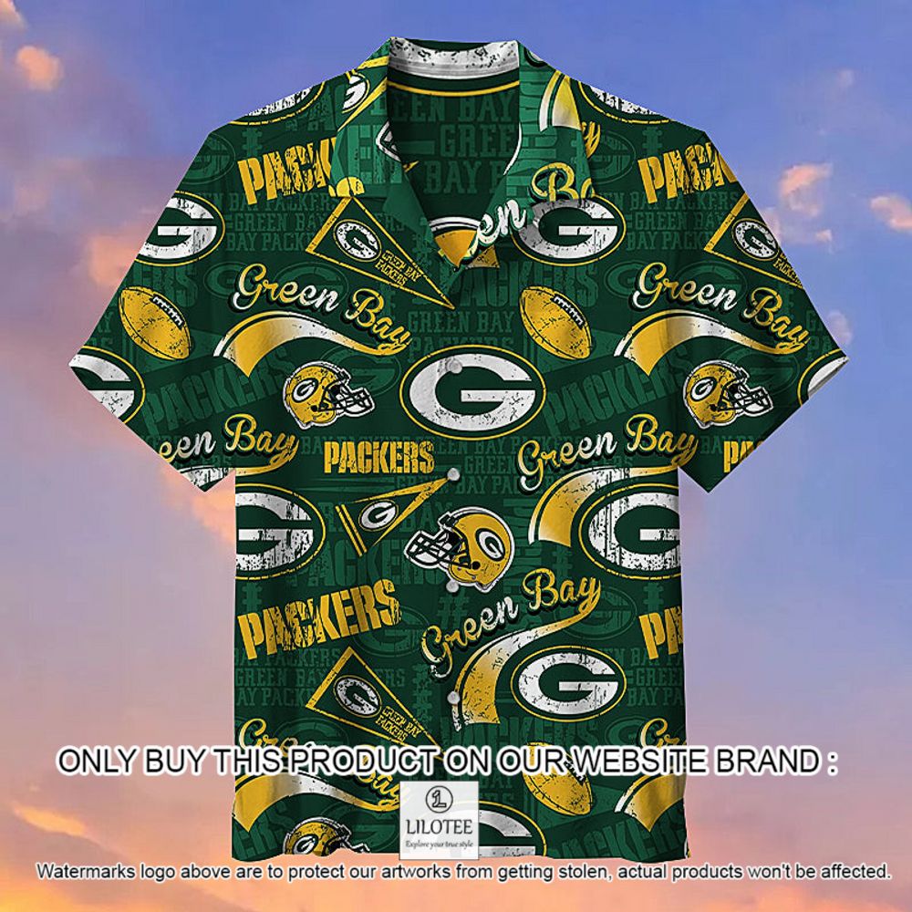 NFL Green Bay Packers Team Style Short Sleeve Hawaiian Shirt - LIMITED EDITION 12