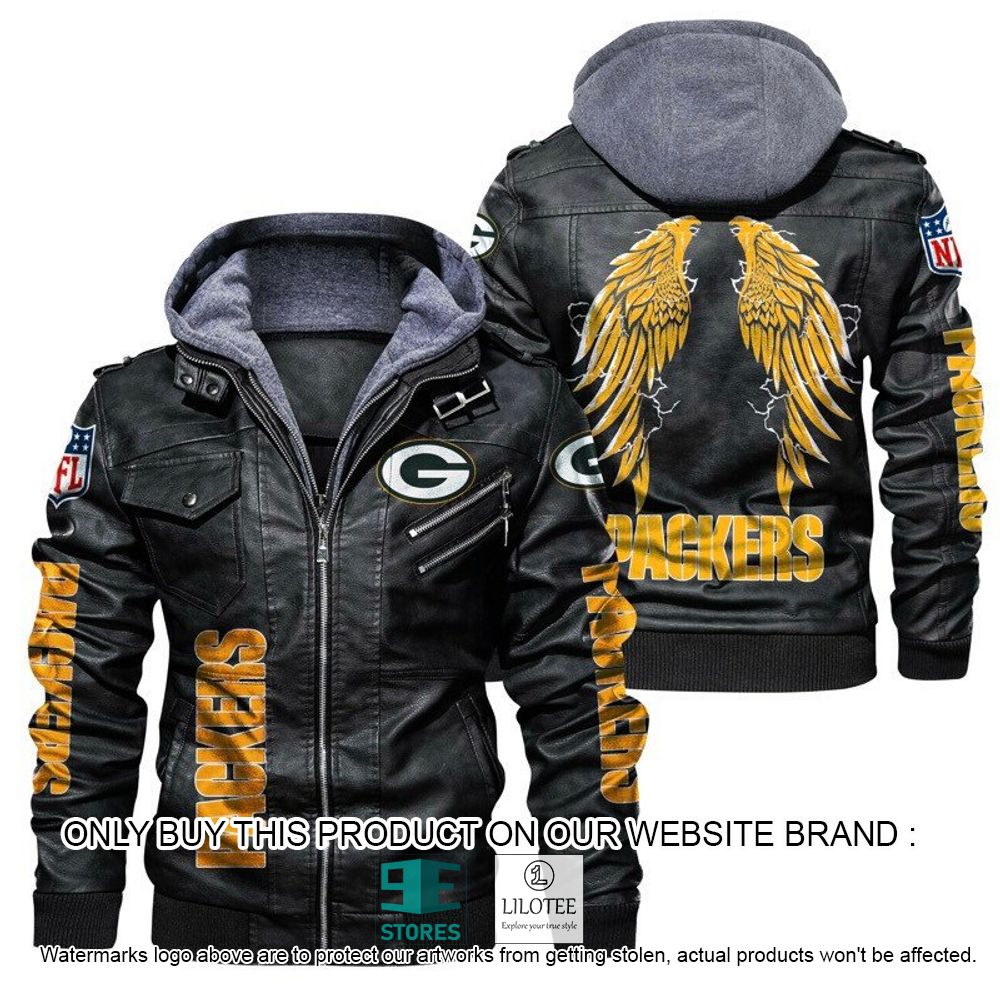 NFL Green Bay Packers Wings Leather Jacket - LIMITED EDITION 20