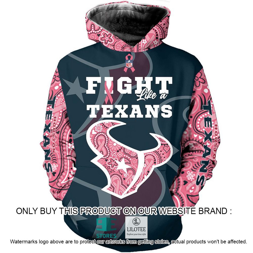 NFL Houston Texans Fight Like a Texans Personalized 3D Hoodie, Shirt - LIMITED EDITION 22