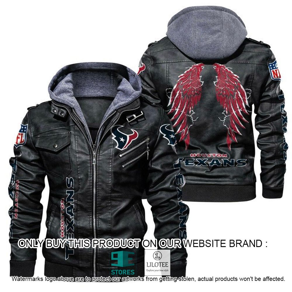 NFL Houston Texans Wings Leather Jacket - LIMITED EDITION 20