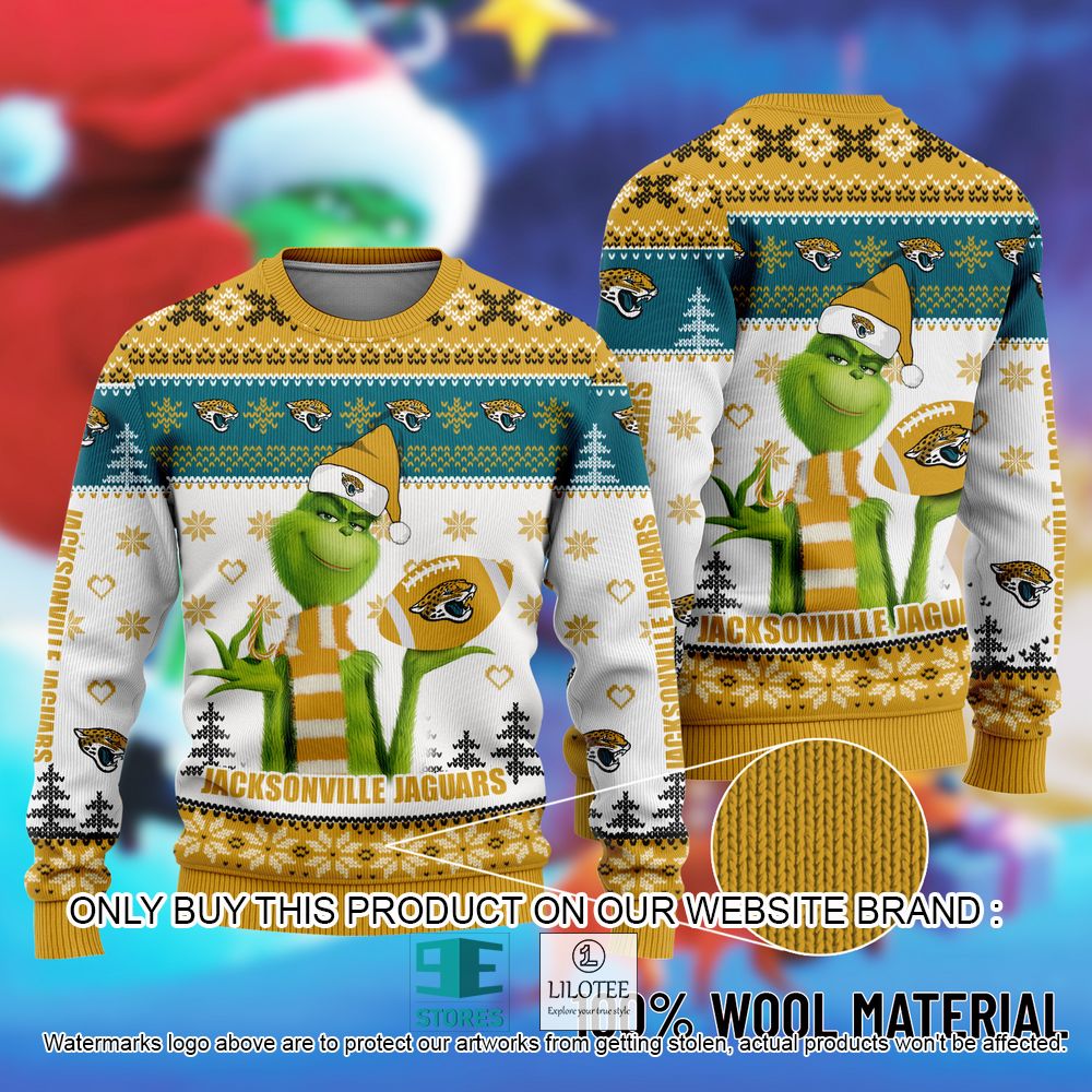 NFL Jacksonville Jaguars The Grinch Christmas Ugly Sweater - LIMITED EDITION 11