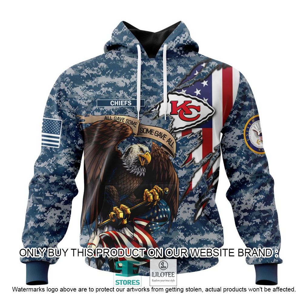 NFL Kansas City Chiefs Eagle American Navy Flag Personalized 3D Hoodie, Shirt - LIMITED EDITION 19