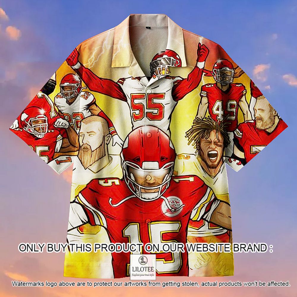 NFL Kansas City Chiefs Team 2019-2020 Team Short Sleeve Hawaiian Shirt - LIMITED EDITION 10