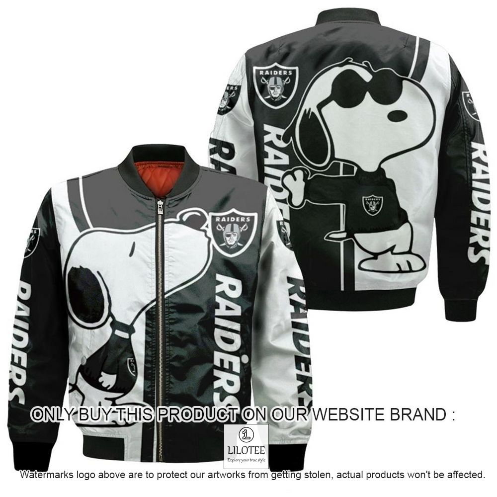 NFL Las Vegas Raiders Snoopy Bomber Jacket - LIMITED EDITION 11
