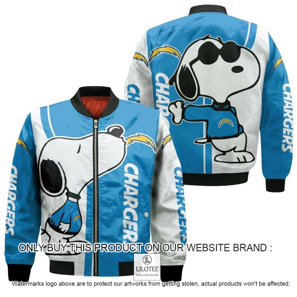 NFL Los Angeles Charger Snoopy Bomber Jacket - LIMITED EDITION 10