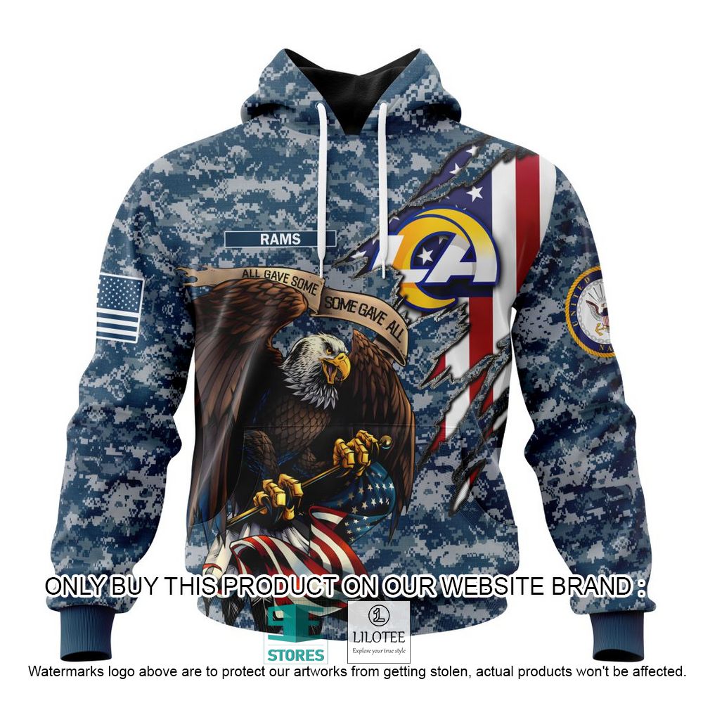 NFL Los Angeles Rams Eagle American Navy Flag Personalized 3D Hoodie, Shirt - LIMITED EDITION 19