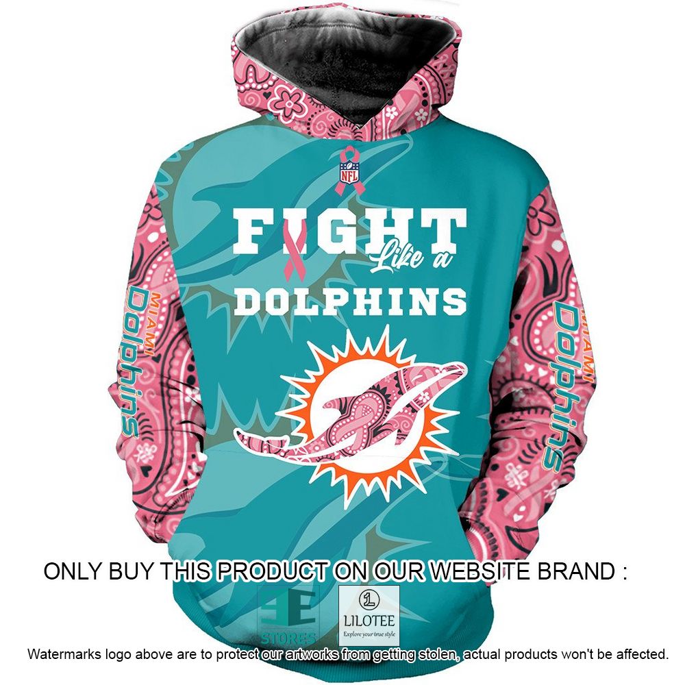 NFL Miami Dolphins Fight Like a Dolphins Personalized 3D Hoodie, Shirt - LIMITED EDITION 23