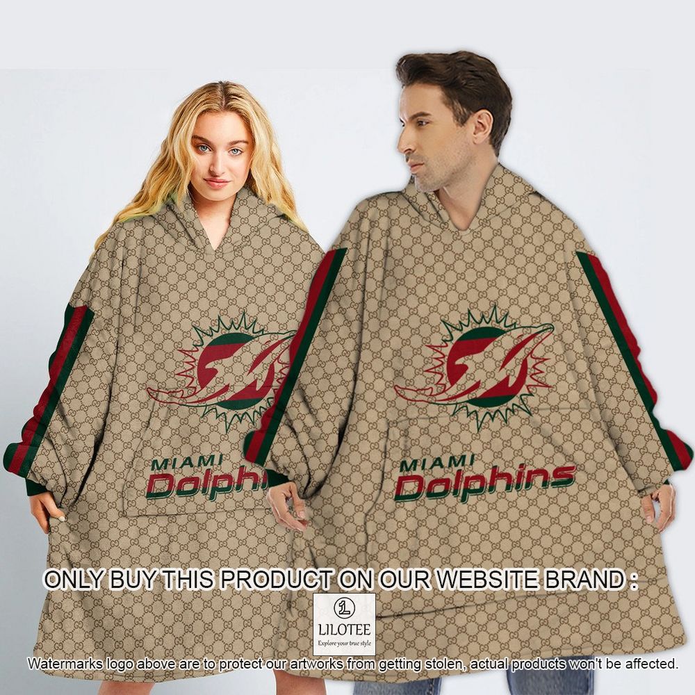 NFL Miami Dolphins, Gucci Personalized Oodie Blanket Hoodie - LIMITED EDITION 12