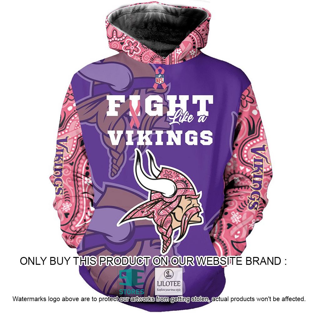 NFL Minnesota Vikings Fight Like a Vikings Personalized 3D Hoodie, Shirt - LIMITED EDITION 23