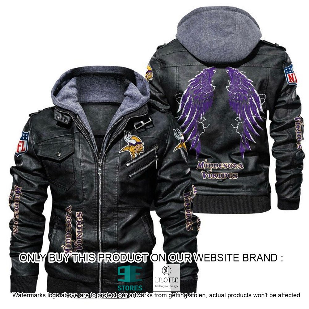 NFL Minnesota Vikings Wings Leather Jacket - LIMITED EDITION 20