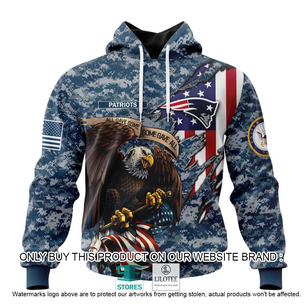 NFL New England Patriots Eagle American Navy Flag Personalized 3D Hoodie, Shirt - LIMITED EDITION 18