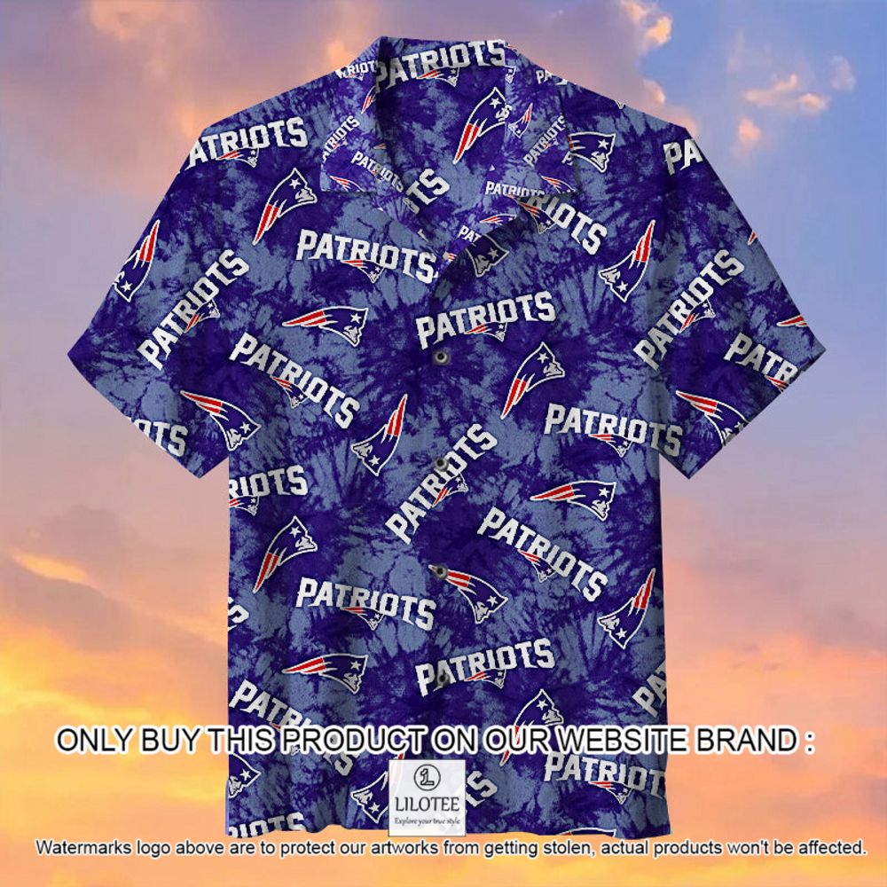 NFL New England Patriots Team Logo Pattern Short Sleeve Hawaiian Shirt - LIMITED EDITION 12
