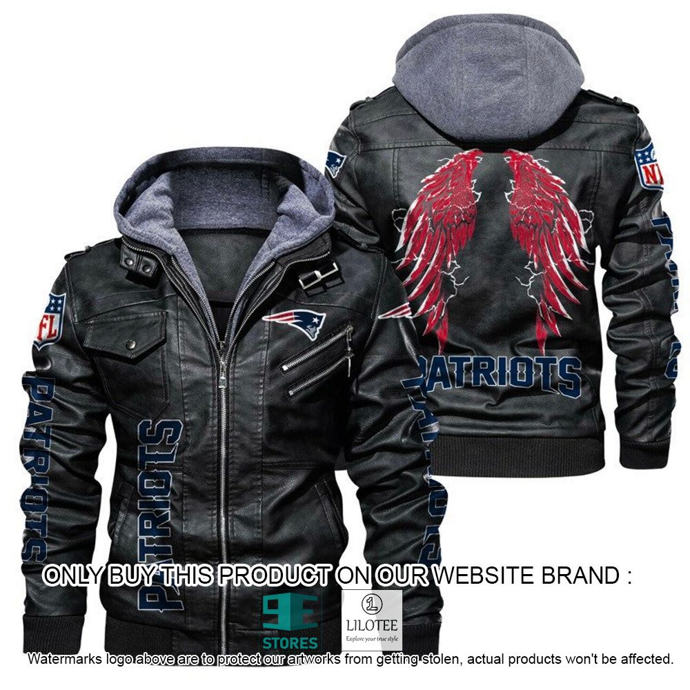 NFL New England Patriots Wings Leather Jacket - LIMITED EDITION 20