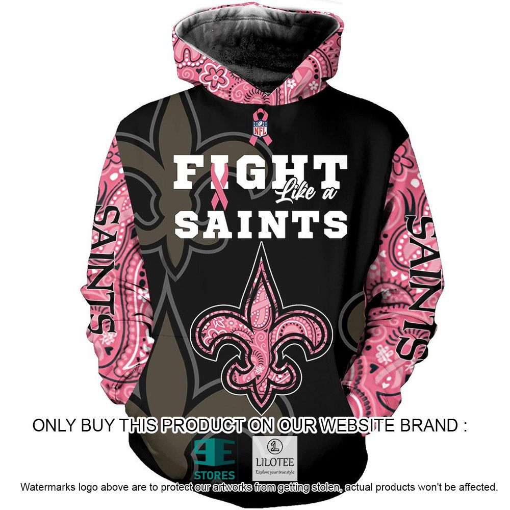 NFL New Orleans Saints Fight Like a Saints Personalized 3D Hoodie, Shirt - LIMITED EDITION 22