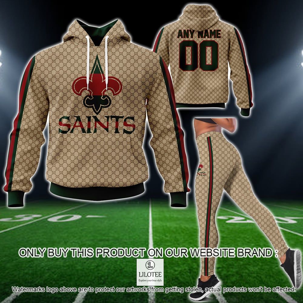 NFL New Orleans Saints, Gucci Personalized 3D Hoodie, Legging - LIMITED EDITION 12